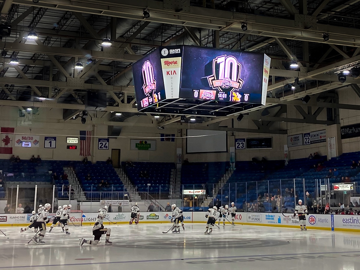 Eastlink Centre; Indoor 3.9mm, 7'5" x 13'1", Charlottetown, PEI